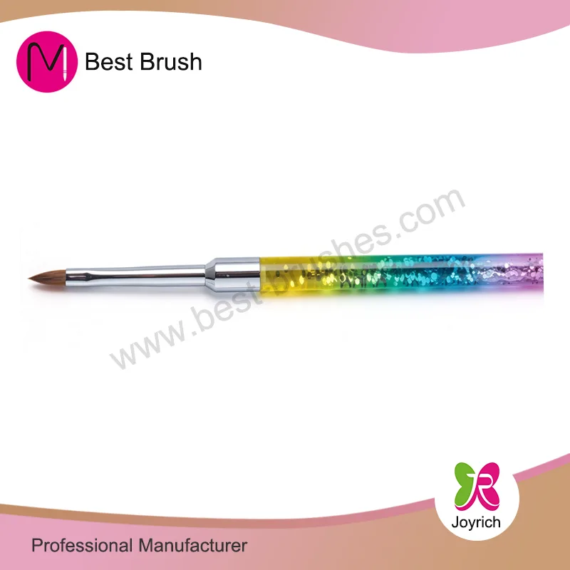 3 ສີ Sparkle Kolinsky 3D Nail Brush